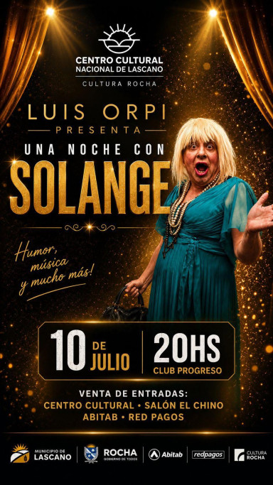 Luis Orpi presenta "Una Noche con Solange" - Lascano