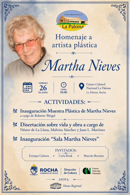 Homenaje a la artista plástica Martha Nieves - La Paloma