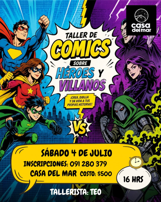 Taller de Cómics sobre Héroes y Villanos – La Paloma