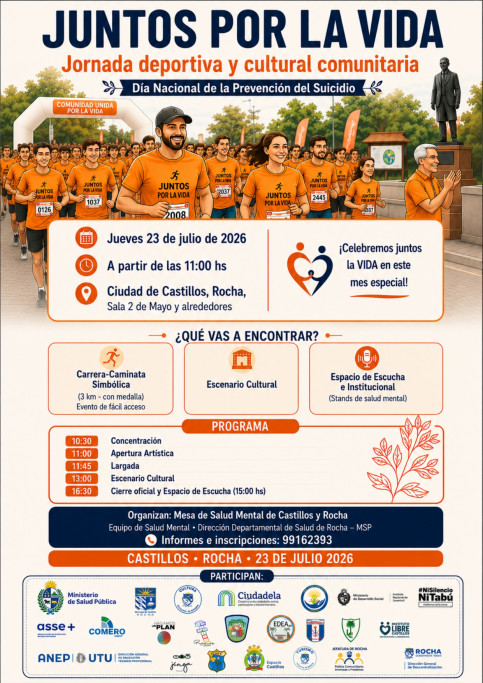 Juntos por la Vida – Jornada deportiva y cultural comunitaria – Castillos