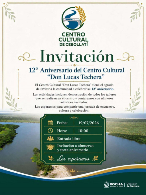12.º Aniversario del Centro Cultural "Don Lucas Techera" – Cebollatí