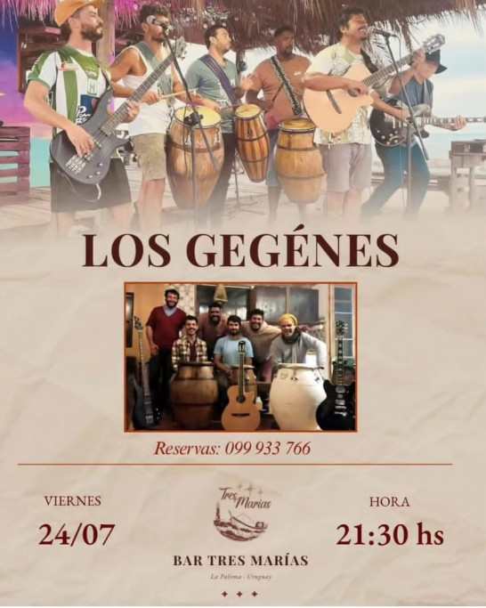 Los Gegénes en Bar Tres Marías – La Paloma