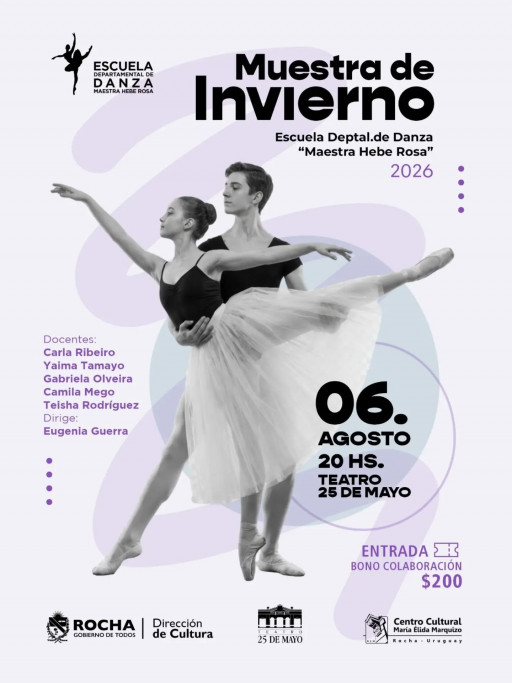Muestra de Invierno 2026 – Escuela Departamental de Danza "Maestra Hebe Rosa" – Rocha