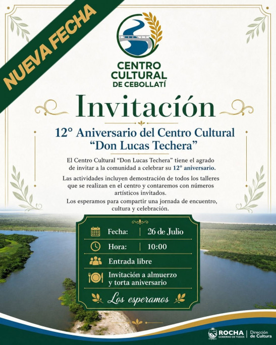 12.º Aniversario del Centro Cultural "Don Lucas Techera" – Cebollatí
