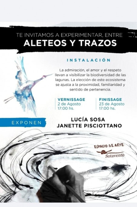"Aleteos y Trazos" – Muestra artística – La Paloma