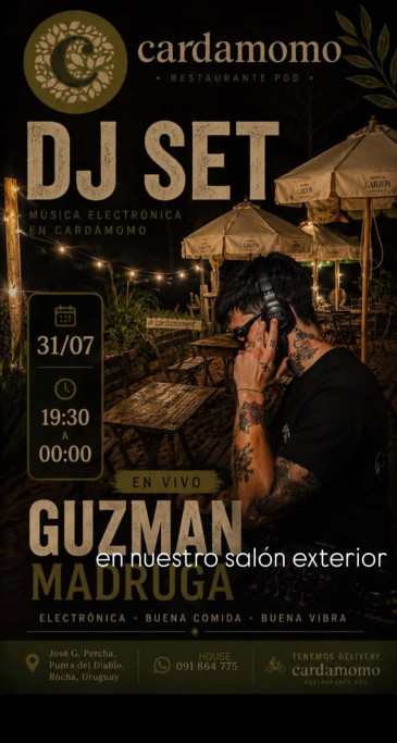Música electrónica en Cardamomo – Punta del Diablo 