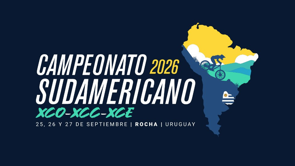 Campeonato Sudamericano de XCO, XCC y XCE 2026 en Rocha: ciclismo de montaña internacional.