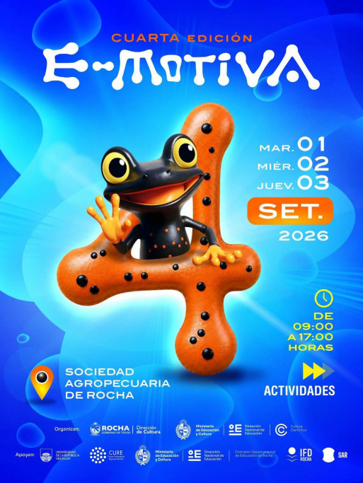 4.ª Edición E-Motiva 2026 en Rocha: feria de cultura, ciencia y tecnología