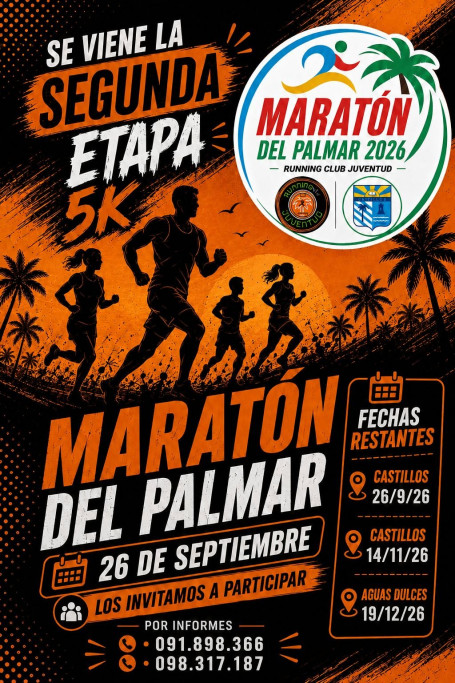 2a. Etapa 5K Maratón del Palmar 2026 | Castillos