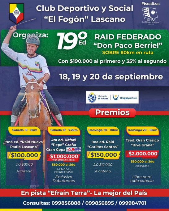 19a. Edición Raíd Federado “Don Paco Berriel” | Lascano