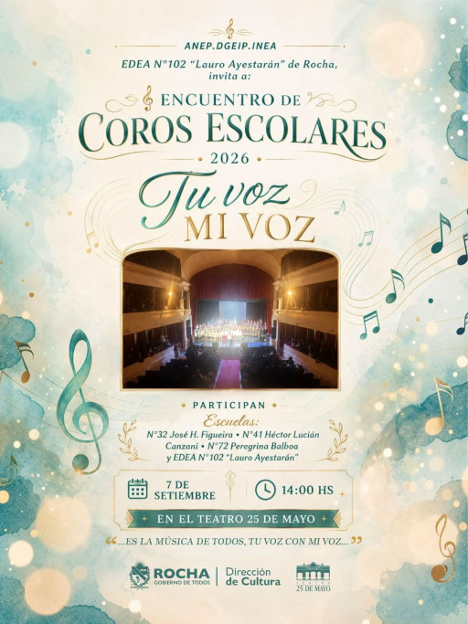 Encuentro de Coros Escolares “Tu Voz Mi Voz” | Música y canto en Rocha
