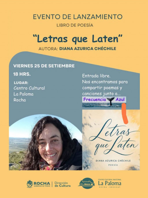 “Letras que Laten” | Presentación de libro de poesía en La Paloma