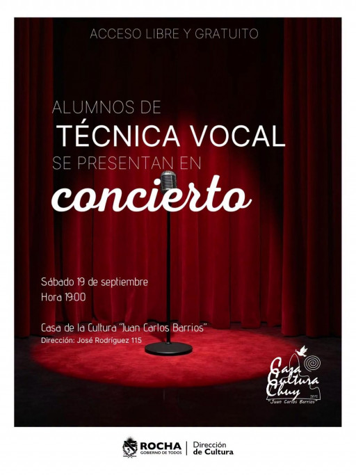 Concierto de Técnica Vocal de Chuy | Música en la Casa de la Cultura