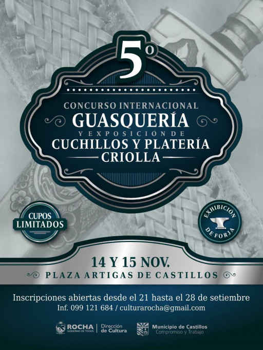 5.º Concurso Internacional de Guasquería y Exposición de Cuchillos y Platería Criolla | Castillos 2026