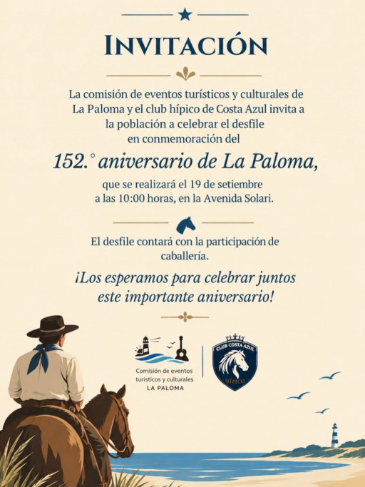 Desfile Aniversario 152 años de La Paloma | Celebración en Avenida Solari