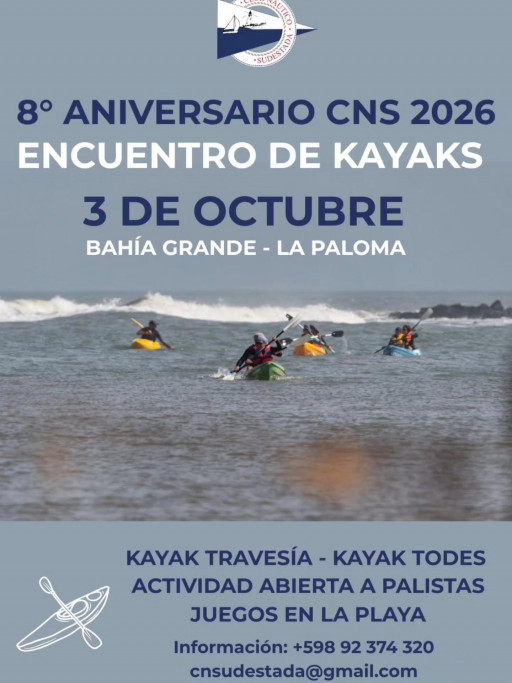 8.º Aniversario CNS 2026 | Encuentro de Kayaks en La Paloma