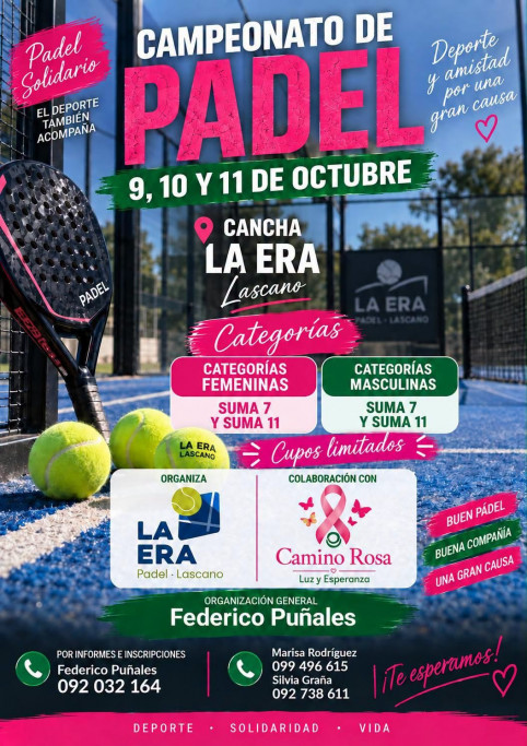 Campeonato de Pádel Solidario | La Era Pádel en Lascano