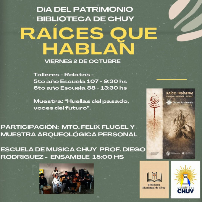 Día del Patrimonio | “Raíces que hablan” en Chuy