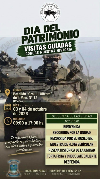 Día del Patrimonio en el Batallón Gral. Olivera de Rocha