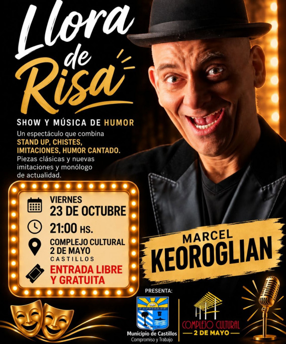 Marcel Keoroglian en Castillos | Stand up, imitaciones y humor