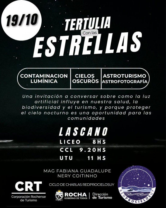 Tertulia con las Estrellas: charlas sobre cielos oscuros y astroturismo en Lascano