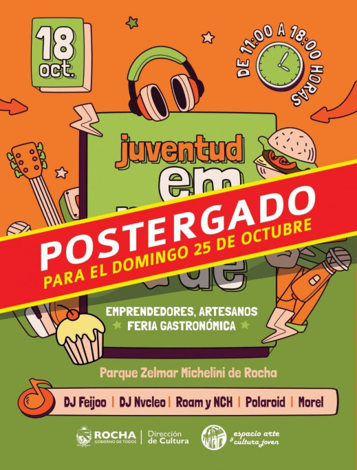Juventud Emprende 2026: emprendimientos, creatividad y música en Rocha