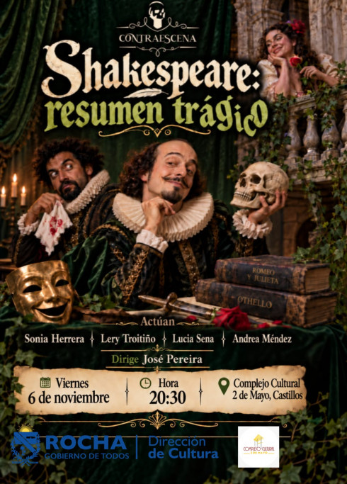 Teatro en Castillos: “Shakespeare: resumen trágico”
