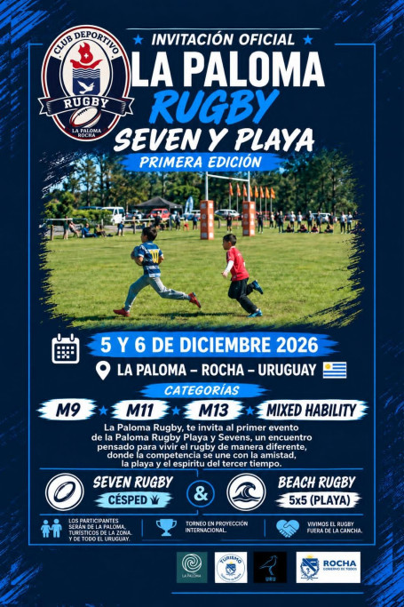Primera edición de Rugby Seven y Playa en La Paloma