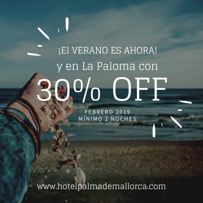 Promoción durante febrero en Hotel Palma de Mallorca en La Paloma, Rocha