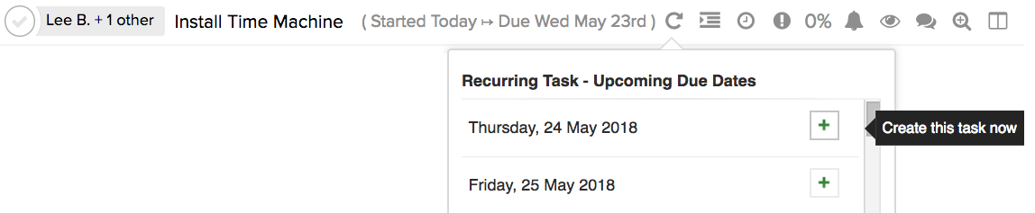 pagico repeating tasks