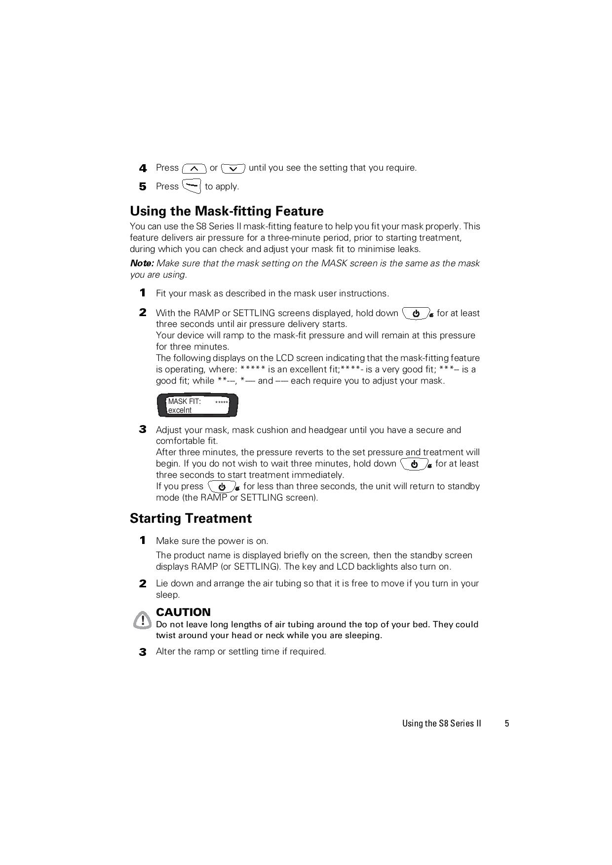 ResMed S8 AutoSet Spirit II User Guide