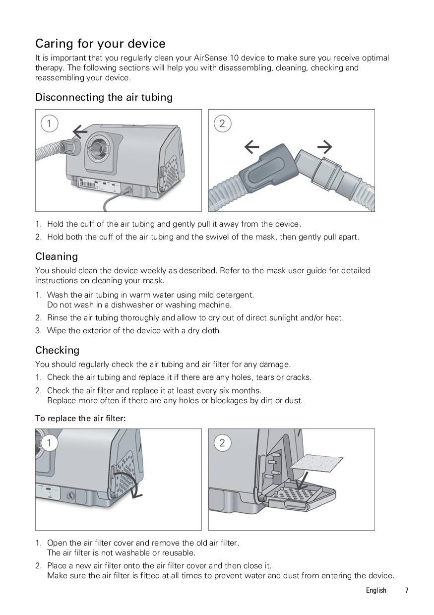 ResMed AirSense 10 Series User Guide - SG Medical Helpdesk