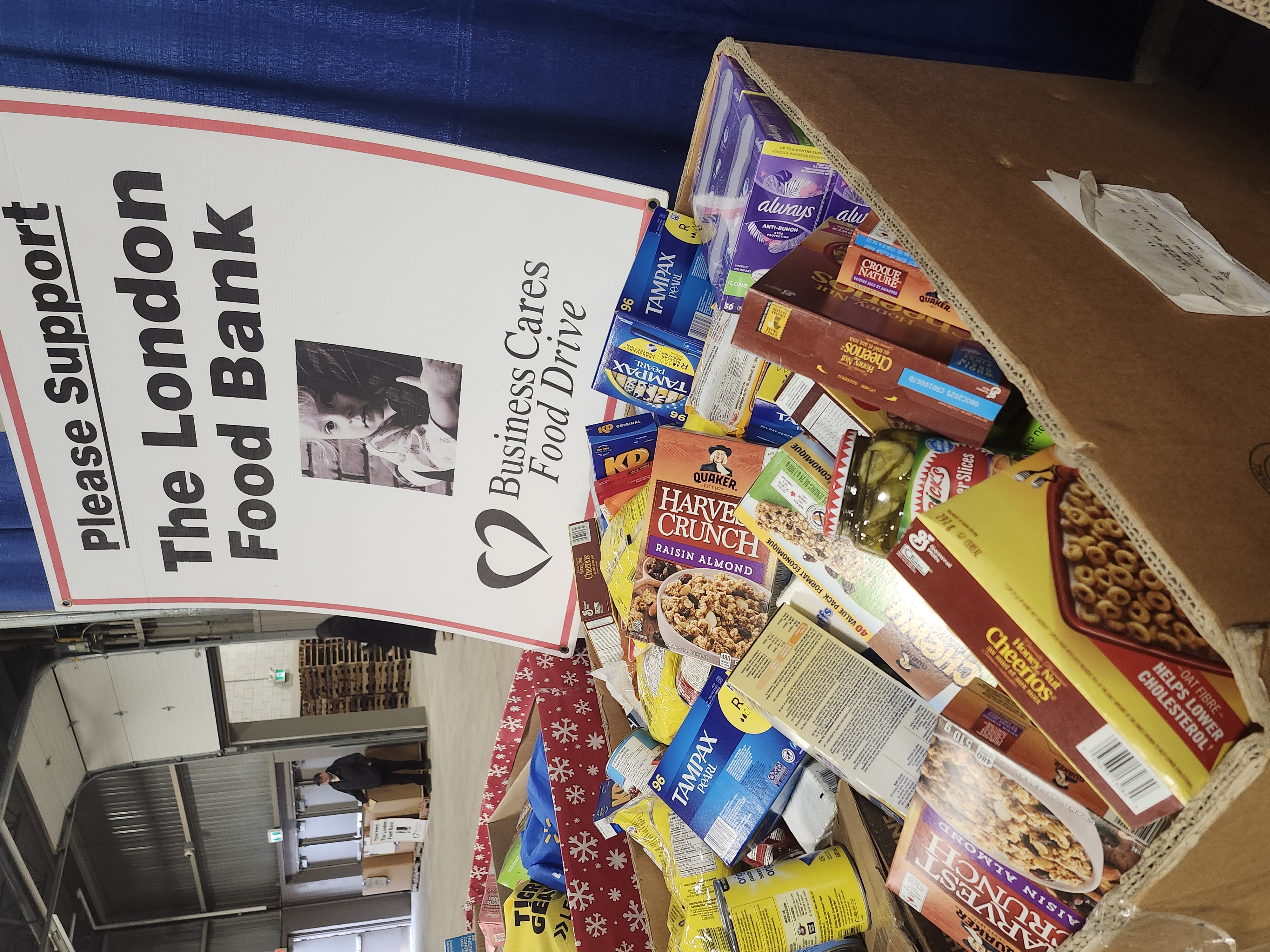 Business Cares Food Drive in London, Ontario