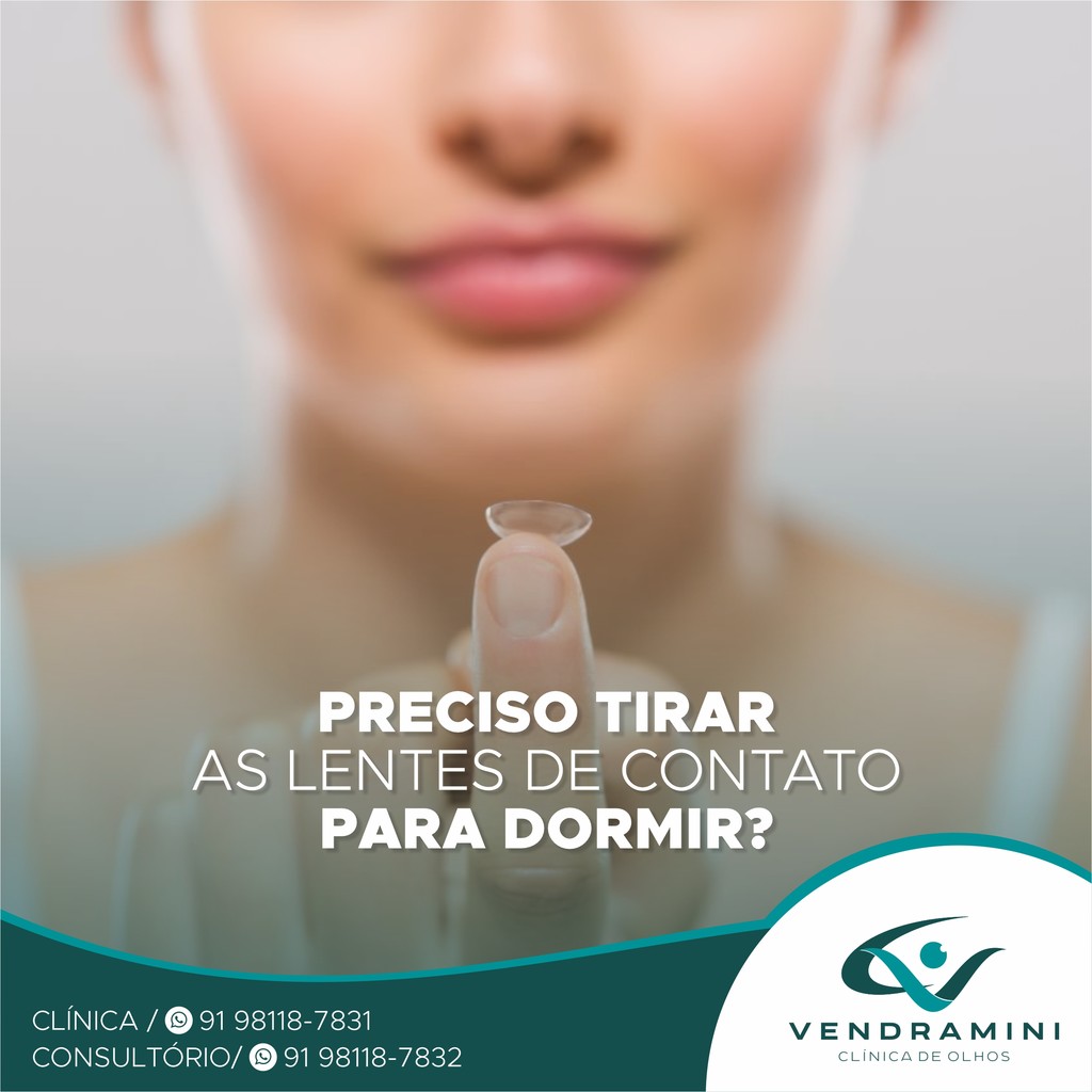 PRECISO TIRAR AS LENTES DE CONTATO PARA DORMIR?