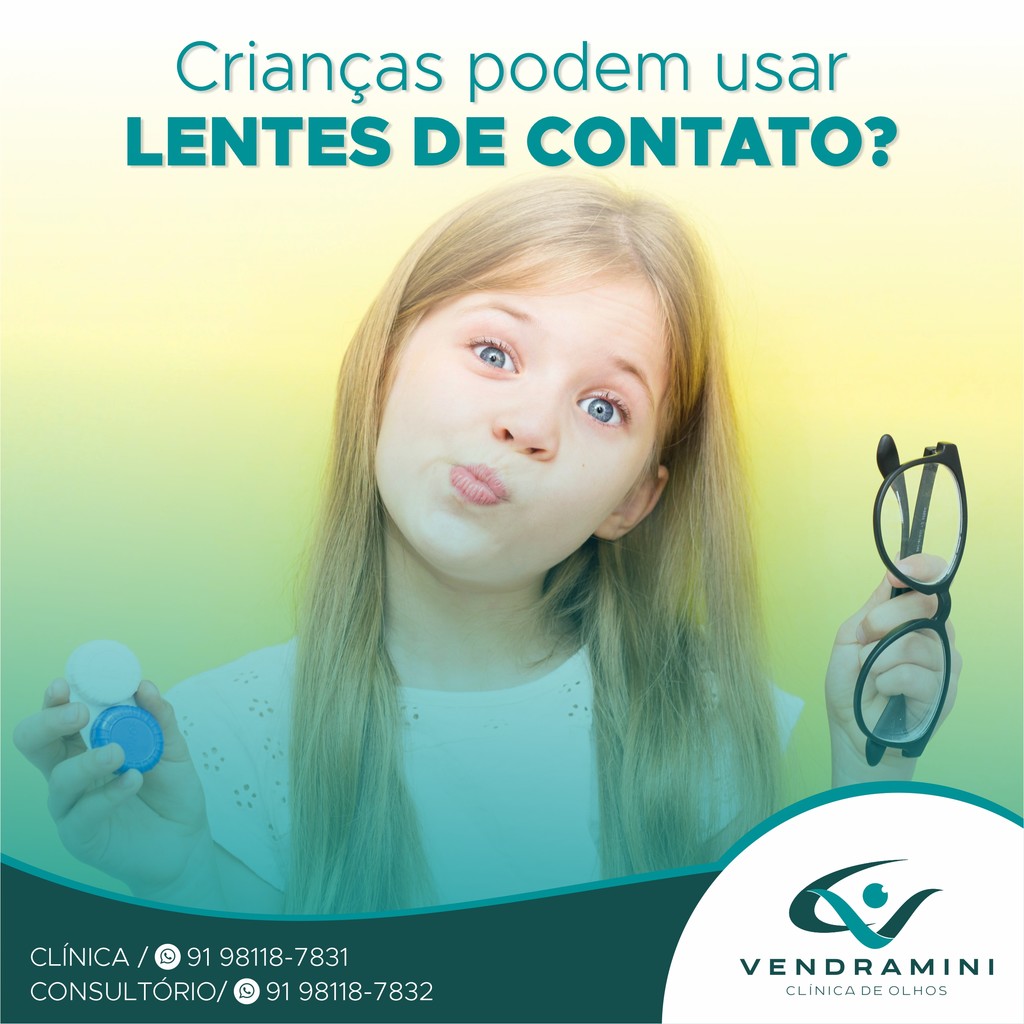 CRIANÇAS PODEM USAR LENTES DE CONTATO?