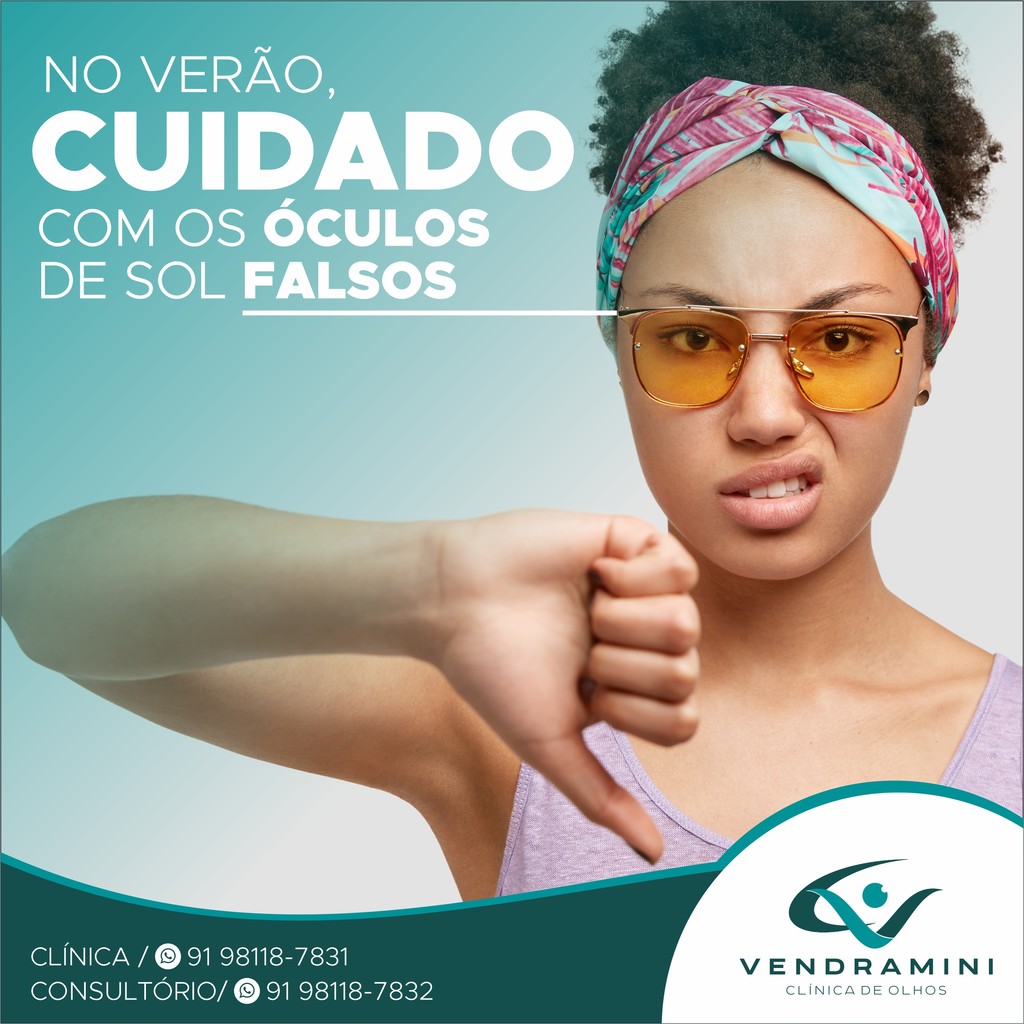NO VERÃO, CUIDADO COM OS ÓCULOS DE SOL FALSOS