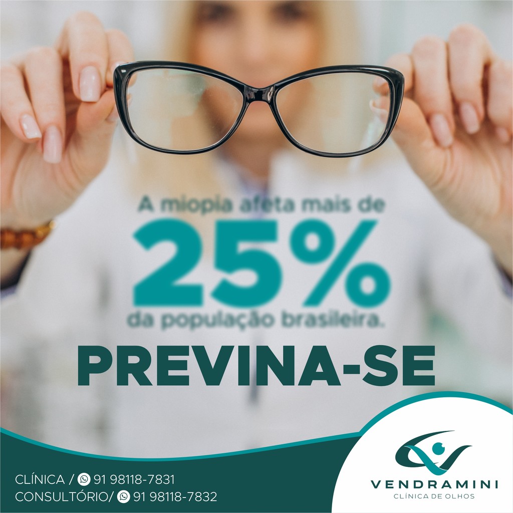 A MIOPIA AFETA MAIS DE 25% DA POPULAÇÃO BRASILEIRA