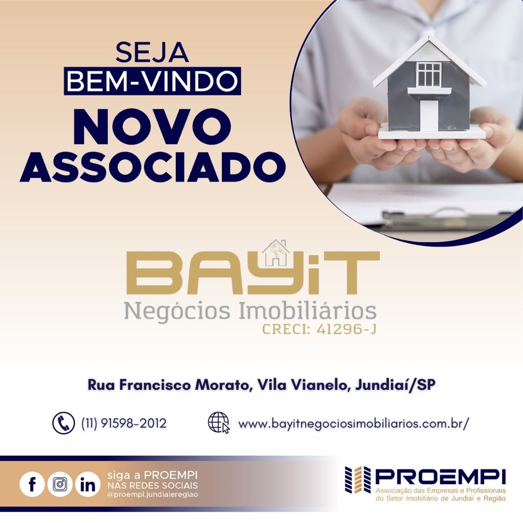 PROEMPI dá boas vindas a Bayit Negócios Imobiliários