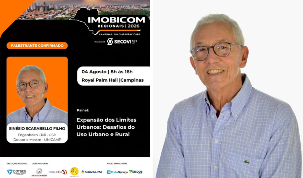 Sinésio Scarabello Filho vai defender expansão urbana responsável durante Imobicon...