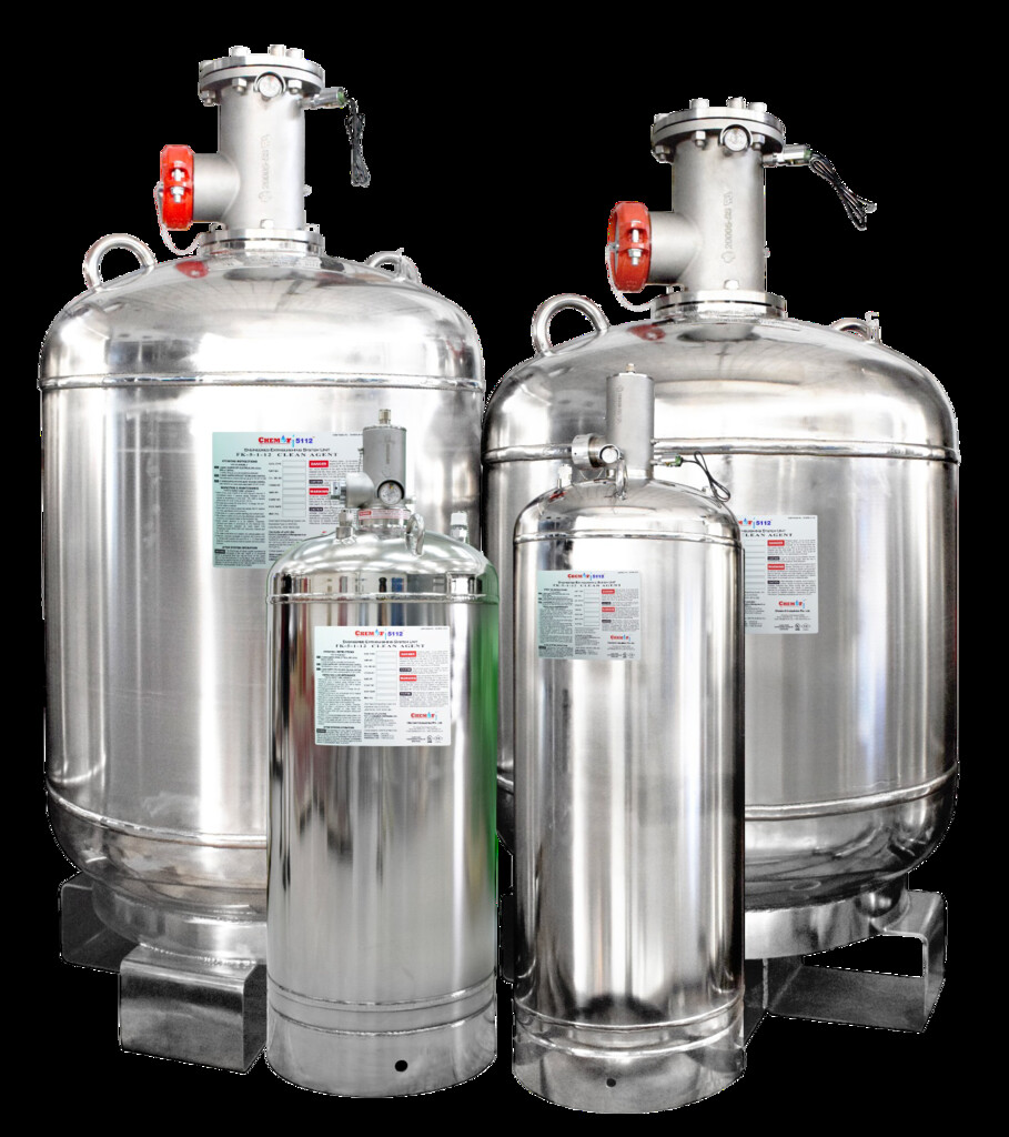 Testes em cilindros de armazenamento de Agentes limpos e Inertes