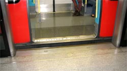 Different subway gap