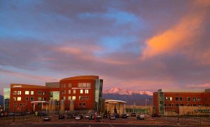 memorial hospital north at sunrise