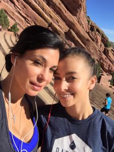 Danielle with her mom Destiny at Red Rocks.