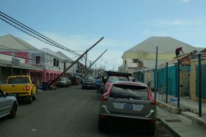 Power lines sagged after Hurricanes Irma and Maria hit St. Croix hard.