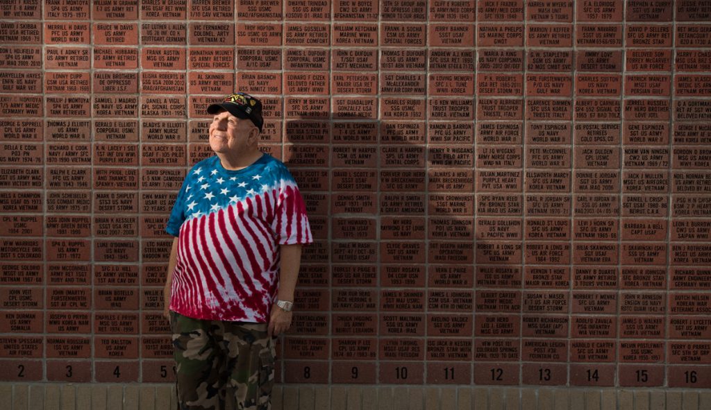 J.D. Hill's name is among those on a Wall of Honor memorial in Fountain, Colora