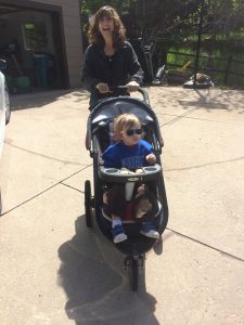 Linda Maher with her grandchild