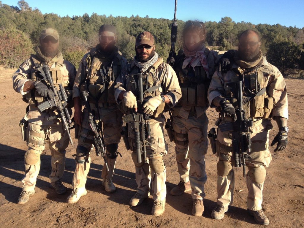 Jeff Bramstedt in combat while serving as a Navy SEAL. He later became a liver transplant donor.