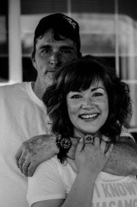 Grimmond with Stephanie, his partner for more than two decades.