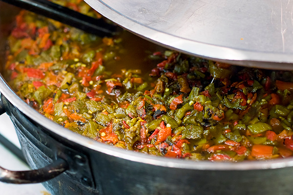 Instant Pot Chile Verde - a big pot of green chile stew