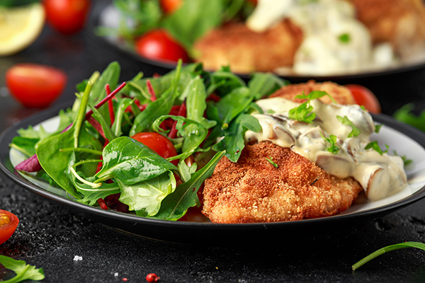 How to make processed foods healthier. Crush up chips and bread chicken and eat it with a salad.